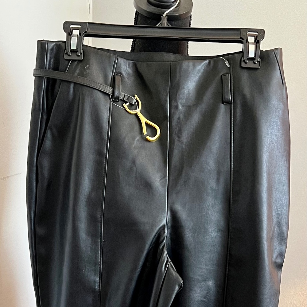 faux leather pants